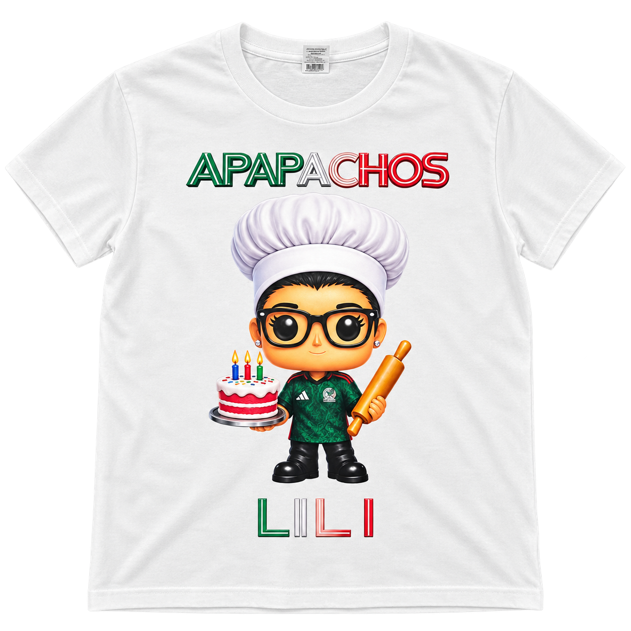 Playera blanca APAPACHOS LILI